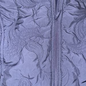 Pendleton Women’s Quilted Fleece Lined Zip Puffer Vest Paisley Brown Size SM